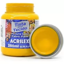 Tinta Para Tecido Acrilex Fosca 250ml - 505 Amarelo Ouro