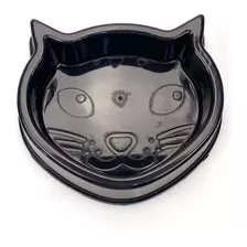 Comedor Cat Mini Para Gato 150ml Cor Preto