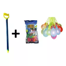 Kit Verão Brinquedo C/ 100 Bexigas + Esguicho De Água Jato