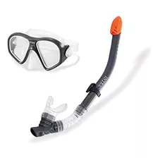 Intex E Reef Rider Swim Set Máscara Con Snorkel Azul 19.5 X 