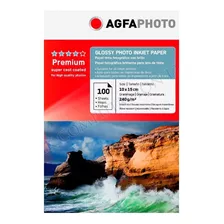 Agfa Papel Glossy Premium Photo (100h/240grs/10x15cm)