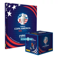 Álbum Pasta Dura + Caja X 50 Sobres Copa América Usa 2024