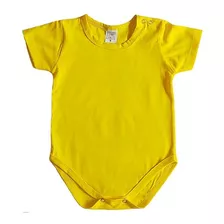 Roupa Body De Bebê Curto Infantil 1 A 4 Anos Liso Colorido 