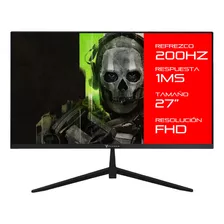 Monitor Gamer Perseo Hermes 27 Full Hd 1ms 200hz Dp Hdmi Color Negro Talle 27