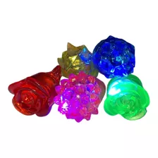 50 Anillos Luminoso Luz Led Goma Boda Evento Fiesta Xv Color Surtido