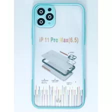 Carcasa Reforzada Para iPhone 11 Pro Max + Mica Vidrio