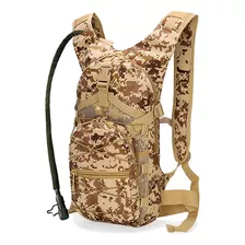 Mochila Hidratação Bike Militar Camuflada 3l C/ Bolsa Tática