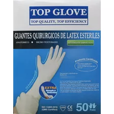 Guantes Quirúrgicos Látex Estériles Caja 50 Pares