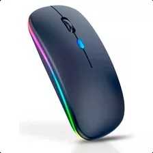 Mouse Sem Fio Recarregável Rgb 7 Cores Nano Usb Compacto