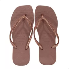 Chinelo Feminino Havaianas Slim Square Original Rosa/crocus