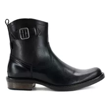 Bota Botin Levis Vaquera Piel Negro Caballero Cierre L221352