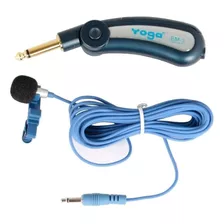 Microfone Lapela Yoga Em-3 C/ Fio Condensador C/ Phantom