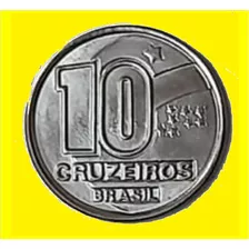 Lote Com 10 Moedas De 10 Cruzeiros 1990/1991 