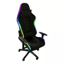 Cadeira Gamer Com Led Rgb Confortável Brilha No Escuro Macia