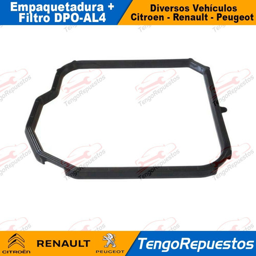 Empaquetadura Filtro Caja Autom Peugeot Citroen Renault Dpo Foto 4