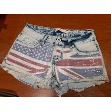 Short Jean Dromedar Bandera T 26 X Small !