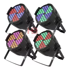 Kit 04 Canhões 54 X 3 Rgb Tri Led Effect Par Led Envio Imedi