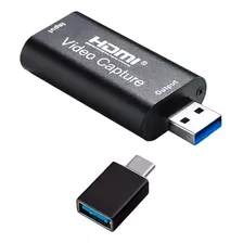 Capturadora De Video Liv Streaming Fhd Hd 1080 Hdmi 4k Usb 2