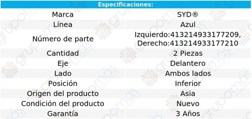 2 Rtulas Del Inf Syd Lnea Azul Tundra Toyota 04/06 Foto 3