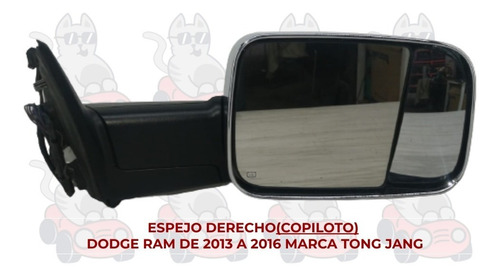 Espejo Dodge Ram 2013-13-2014-14-2015-15 Der Cromo Foto 2