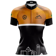 Camiseta Para Ciclista Feminina Pro Tour Caminhos Da Fé Uv50