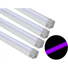 Paquete 4 Regletas Tubo Led Neon 20w Color A Elegir 120 Cm