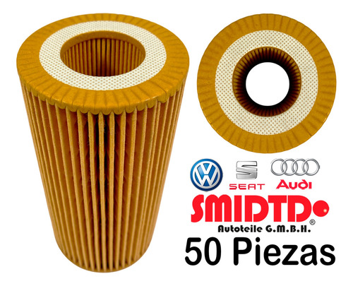 50 Filtros De  Aceite Vw Audi A3 2.0l Turbo 08-16 Foto 3