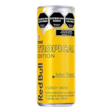 Bebida Energizante Red Bull Tropical 250ml Pack X 4 Uni