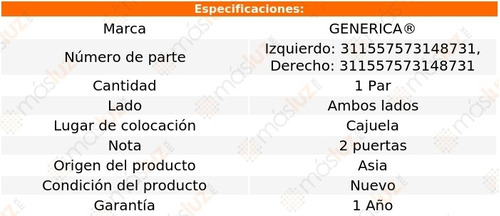 Set Amortiguadores Cajuela Mercedes-benz C320 04/05 Generica Foto 2