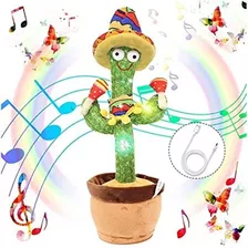 Cactus Bailarín 120 Cancion Graba Repite Recargable Tik Tok 