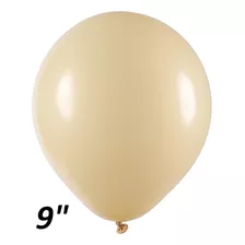 Balão Art Latex Bege 9 Polegadas 50 Unidades