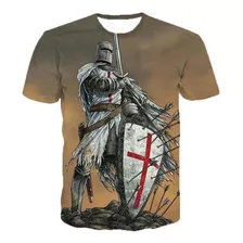 Camiseta Dos Cavaleiros Templários Com Estampa 3d Dos Cavale