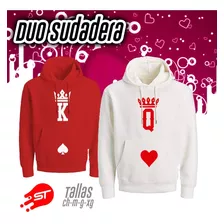 Duo De Sudaderas De Pareja Alusiva King & Queen