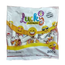 Pastilla Lucky 8 Blanca X 200g Lucky Golosinas Pastillas - Frutal - Unidad - 1 - 1 - 200 G - Caramelo