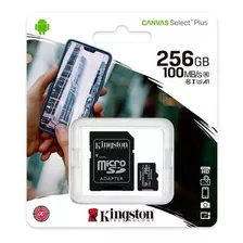 Memoria Micro Sd 256 Gb Kingston Clase 10 Original Tienda