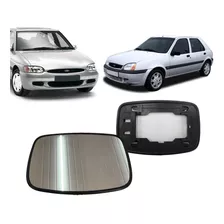 Lente Com Base Retrovisor Escort Zetec 97/03 Fiesta 96/02