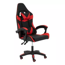 Silla Gamer Ergonomica Onof Reclinable Escritorio Giratoria Color Negro/rojo