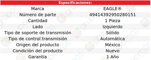 Soporte Transmisin Conductor Eagle Nx 1.6l 4 Cil 1991_1993 Foto 4