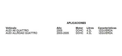 Junta Cabeza Izquierda Audi Allroad Quattro 2004 4.2l Ajusa Foto 2