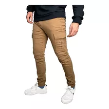 Jean Jogger Cargo Gabardina Elastizada Pantalón Calidad 