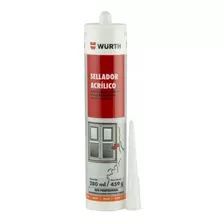 Sellador Acrilico Wurth Gris 280ml Pintable -ynter Industria