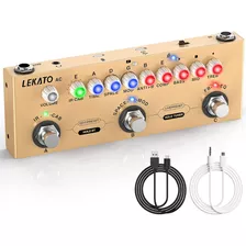 Pedalera Lekato Multiefectos Guitarra Acústica Recargable