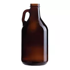 Botellon Growler 1.9 Lts Vidrio Ambar Cervecero Con Tapa