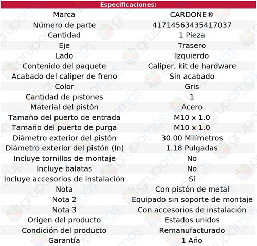 1 Mordaza De Freno Trasero Izq Plymouth Laser 90 Al 91 Foto 5