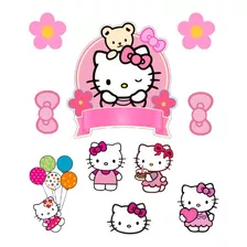 Topo De Bolo Hello Kitty Festa Personalizado Aniversário