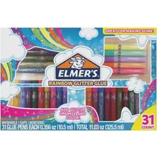 Kit Elmer´s Rainbow Glitter Glue Adhesivo Brilloso 31 Unidad