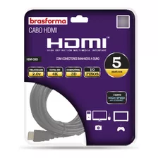 Cable Hdmi 2.0 De Alta Definición Brasforma Con 5 M