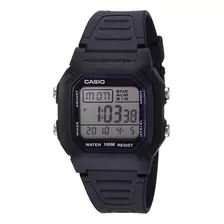 Reloj Casio Hombre Original W-800h-1a Local A La Calle Centr Color De La Malla Negro Color Del Bisel Negro Color Del Fondo Gris