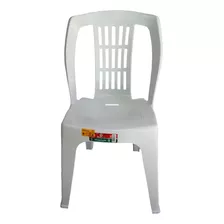 Kit 40 Cadeira Plástica Bistrô Branca Reforçada Carga 182kg