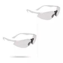 Kit 2 Óculos Proteção Segurança Trabalho Epi Antirrisco Ca Cor Da Lente Incolor